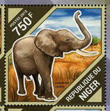 Elephants Stamp Loxodonta Africana Souvenir Sheet MNH #3897-3900