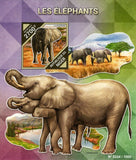 Elephants Stamp Loxodonta Africana Souvenir Sheet MNH #3901 / Bl.484