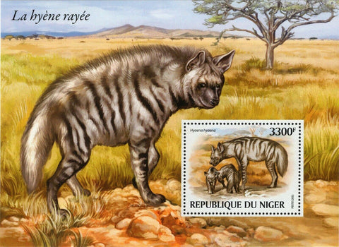 Hyena Stamp Hyaena Hyaena Wild Animal Souvenir Sheet MNH #3746 / Bl.473
