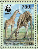 Giraffes Stamp Giraffa Camelopardalis Peralta S/S MNH #2142-2145