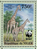 Giraffes Stamp Giraffa Camelopardalis Peralta S/S MNH #2142-2145