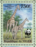 WWF - Giraffes Stamp Giraffa Camelopardalis Peralta S/S MNH #2142-2145