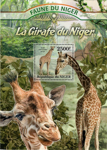 Giraffes Stamp Giraffa Camelopardalis Peralta Souvenir Sheet MNH #2141 / Bl.169