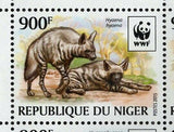 Hyena Stamp Hyaena Hyaena Wild Animal Souvenir Sheet MNH #3742-3745