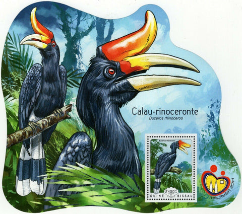 Rhinoceros Hornbill Stamp Buceros Souvenir Sheet MNH #7374 / Bl.1293