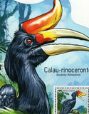 Rhinoceros Hornbill Stamp Buceros Souvenir Sheet MNH #7374 / Bl.1293