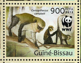 Monkeys Stamp WWF Cercopithecus Campbelli Souvenir Sheet MNH #6644-6647