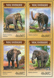 Elephants Stamp Elephas Maximus Souvenir Sheet S/S MNH #7330-7333