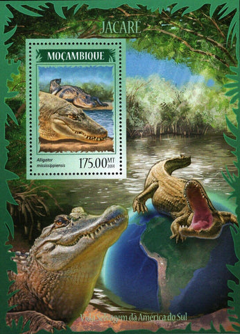 Alligators Stamp Alligator Mississippiensis Souvenir Sheet MNH #7269 / Bl.893