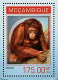 Animals in Red List Stamp Loxodonta Africana Pongo Abelii S/S MNH #7189 / Bl.877