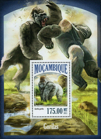 Gorillas Stamp Gorilla Gorilla Wild Animal Souvenir Sheet MNH #6991 / Bl.837