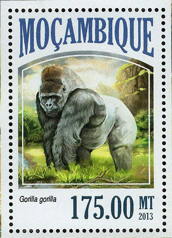 Gorillas Stamp Gorilla Gorilla Wild Animal Souvenir Sheet MNH #6991 / Bl.837