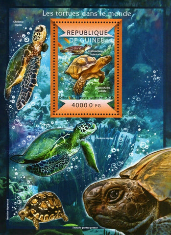 Turtles Stamp Chelonia Mydas Natator Depressus S/S MNH #10931 / Bl.2481