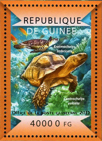 Turtles Stamp Chelonia Mydas Natator Depressus S/S MNH #10931 / Bl.2481