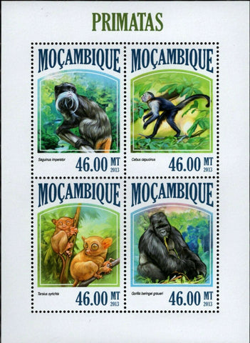 Primates Stamp Tarsius Syrichta Cebus Capucinus S/S MNH #6832-6835