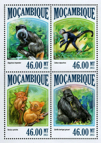 Primates Stamp Tarsius Syrichta Cebus Capucinus S/S MNH #6832-6835