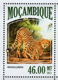 Big Cats Stamp Panthera Tigris Acinonyx Jubatus S/S MNH #6977-6980