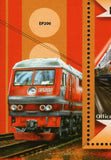 Russian Trains Stamp Lastochka EP200 Sapsan Riviera Express S/S MNH #11016