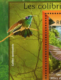 Colibris Stamp Birds Colibri Serrirostris Delphinae S/S MNH #10936 / Bl.2482