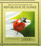 Insects Stamp Butterflies Ladybug Zygaena Filipendulae S/S MNH #10676 / Bl.2430