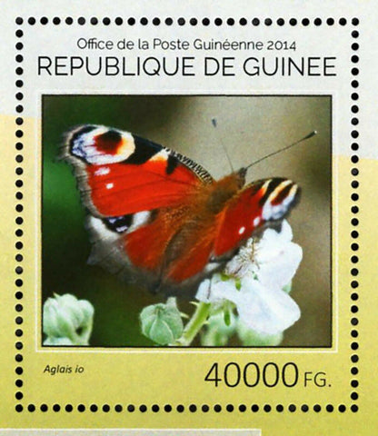 Insects Stamp Aglais Io Kallima Inachus S/S MNH #10672-10675