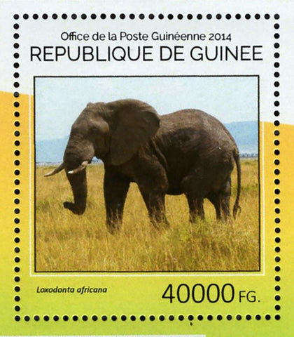 Elephants Stamp Loxodonta Africana Souvenir Sheet MNH #10711 / Bl.2437
