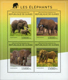 Elephants Stamp Loxodonta Africana Souvenir Sheet MNH #10707-10710