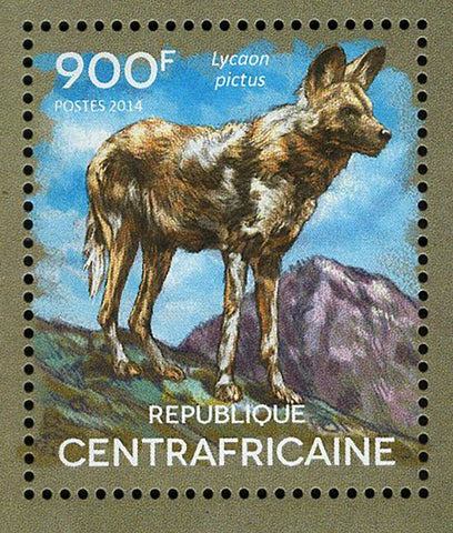 Wild Dogs Stamp Lycaon Pictus Souvenir Sheet MNH #5195-5198