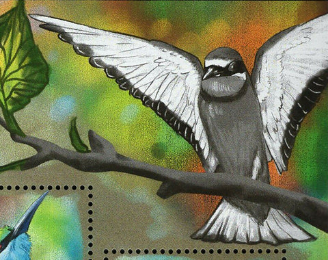 Bee-eaters Stamp Birds Merops Apiaster Variegatus Orientalis S/S MNH #5120-5123