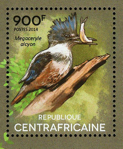 Kingfishers Stamp Birds Megaceryle Alcyon Syma Torotoro S/S MNH #5185-5188