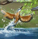 Kingfishers Stamp Alcedo Atthis Birds Souvenir Sheet MNH #5189 / Bl.1250