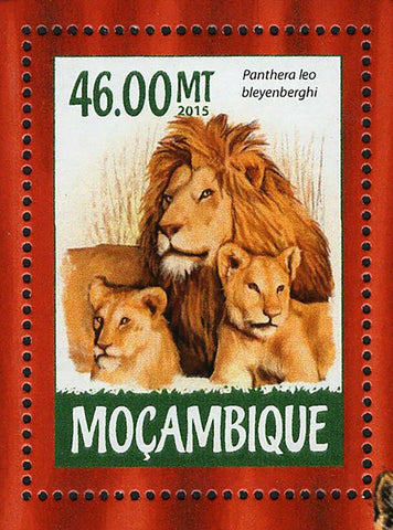 Wild Cats Stamp Panthera Leo Bleyenberghi Souvenir Sheet MNH #7976