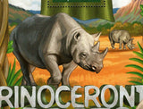 Black Rhinoceros Stamp Diceros Bicornis Souvenir Sheet MNH #7965