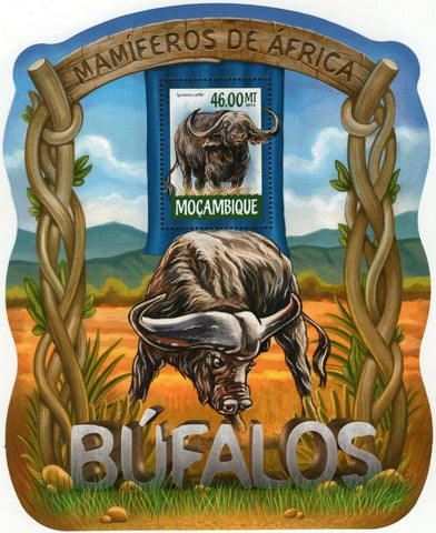 Buffalos Stamp Syncerus Caffer Souvenir Sheet MNH #7954