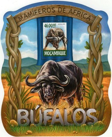 Buffalos Stamp Syncerus Caffer Souvenir Sheet MNH #7956