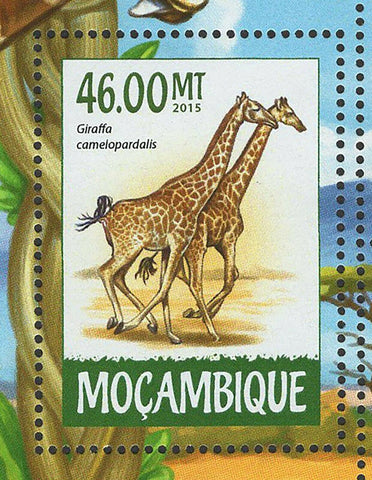 Giraffes Stamp Giraffa Camelopardalis Tippelskirchi S/S MNH #7320-7323