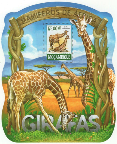 Giraffes Stamp Giraffa Camelopardalis Souvenir Sheet MNH #7963 / Bl.1032