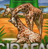 Giraffes Stamp Giraffa Camelopardalis Souvenir Sheet MNH #7961