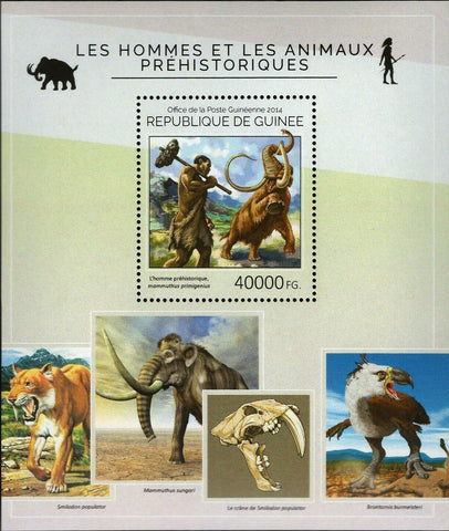 Prehistoric Men Animals Stamp Mammuthus Sungari S/S MNH #10616 / Bl.2418