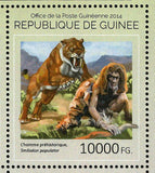 Prehistoric Men Animals Stamp Phorusrhacos Longissimus S/S MNH #10612-10615