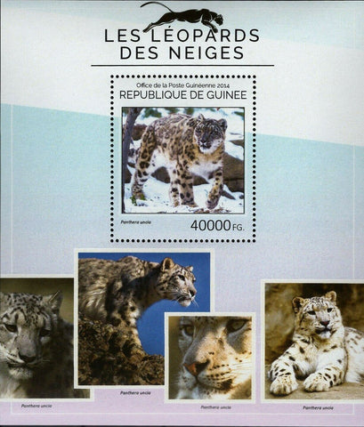 Snow Leopards Stamp Panthera Uncia Souvenir Sheet MNH #10586 / Bl.2412