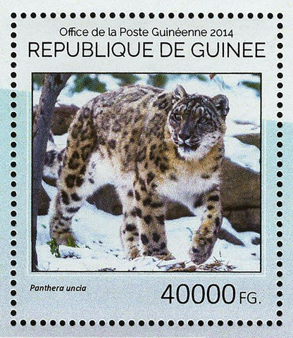 Snow Leopards Stamp Panthera Uncia Souvenir Sheet MNH #10586 / Bl.2412