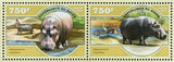 Hippopotamuses Stamp Hippopotamus Amphibius S/S MNH #3065-3068