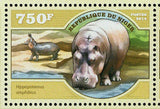 Hippopotamuses Stamp Hippopotamus Amphibius S/S MNH #3065-3068