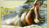 Hippopotamuses Stamp Hippopotamus Amphibius S/S MNH #3069 / Bl.357