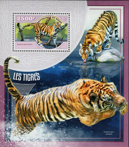 Tigers Stamp Panthera Tigris Altaica Souvenir Sheet MNH #3074 / Bl.358