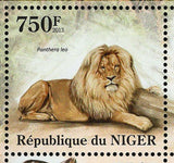 Leopards and Lions Stamp Panthera Leo Panthera Pardus S/S MNH #2121-2124