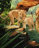 Leopards and Lions Stamp Panthera Leo Panthera Pardus S/S MNH #2139 / Bl.167