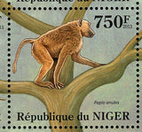 Primates Stamp Galago Senegalensis Souvenir Sheet MNH #2125-2128