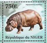 Hippopotamus Stamp Hippopotamus Amphibius S/S MNH #2097-2100